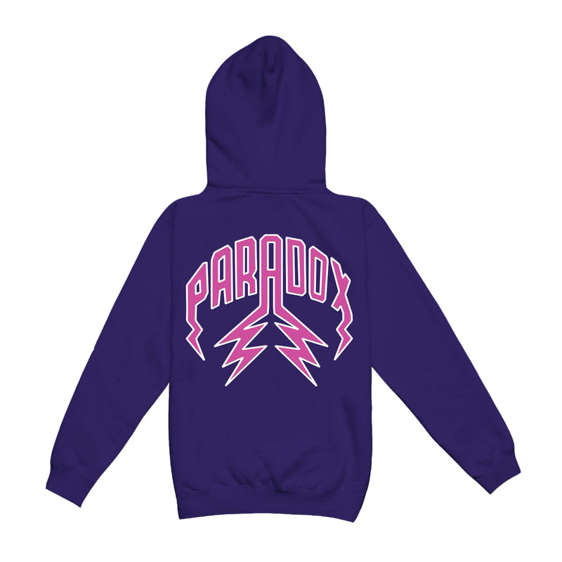 "PURPLE REIGN" LIGHTNING ARC LOGO HOODIE (PURPLE)