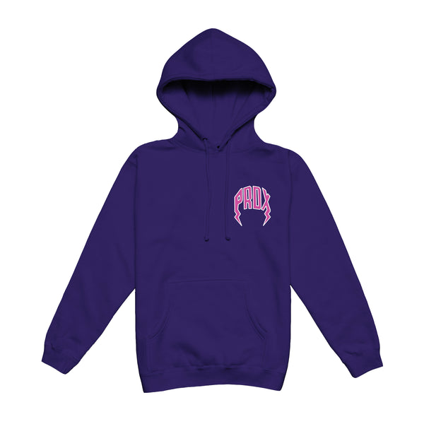 "PURPLE REIGN" LIGHTNING ARC LOGO HOODIE (PURPLE)