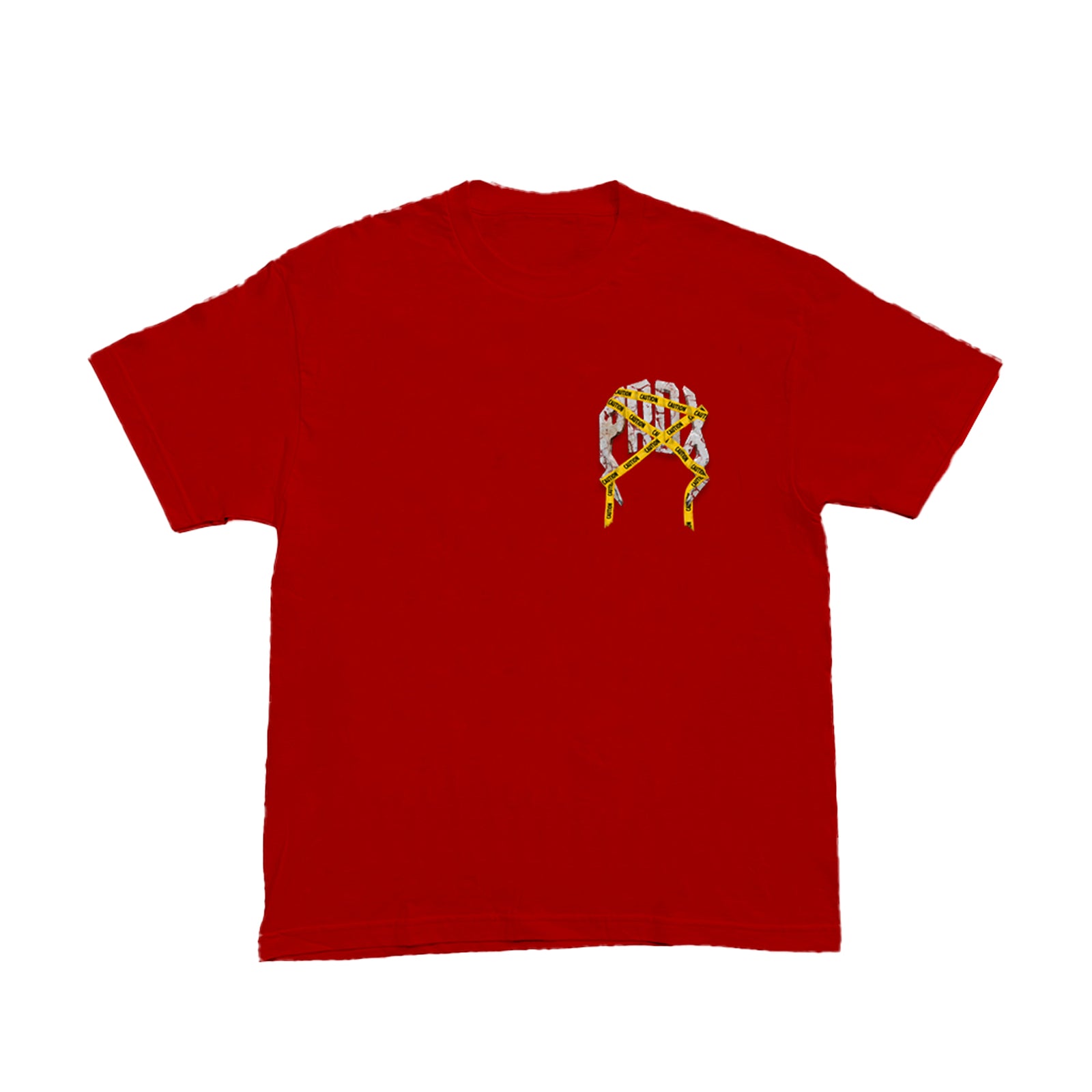 "CAUTION" LIGHTNING ARC LOGO TEE