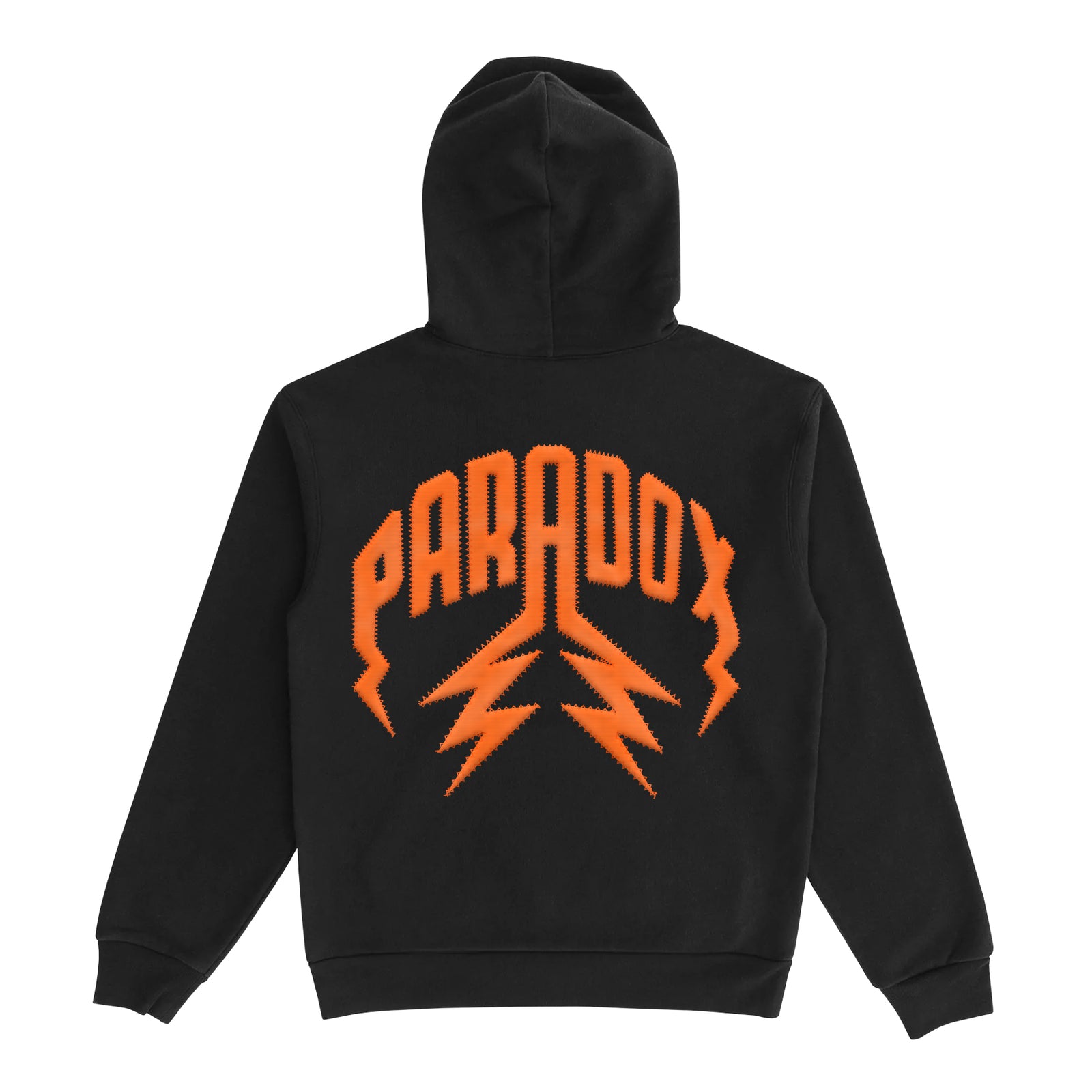 TWILLED LIGHTNING ARC LOGO PULL-OVER HOODIE (BLACK/ORANGE)