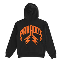 TWILLED LIGHTNING ARC LOGO PULL-OVER HOODIE (BLACK/ORANGE)