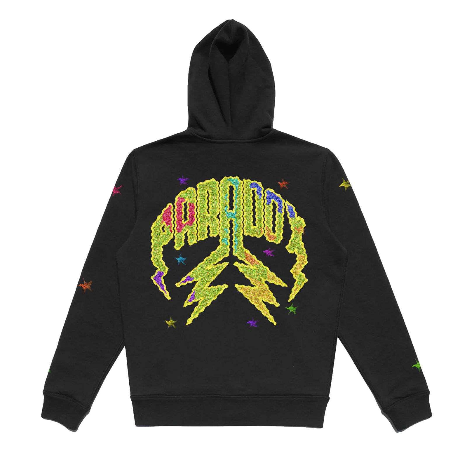 "THERMAL BODY SCAN" LIGHTNING ARC LOGO FULL-ZIP HOODIE (BLACK)
