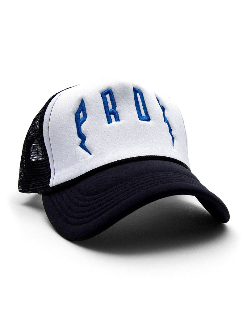 PRDX Trucker Hat (Black/White/Blue)