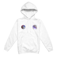 "GALAXY" LIGHTNING ARC LOGO HOODIE (WHITE)