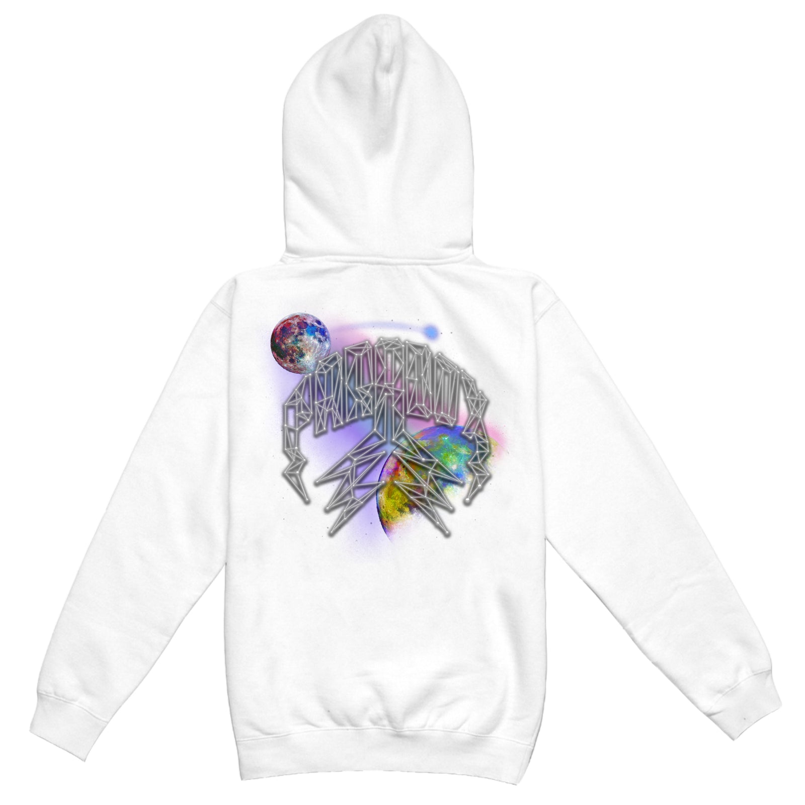 "GALAXY" LIGHTNING ARC LOGO HOODIE (WHITE)