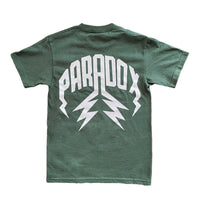 "NATURAL" LIGHTNING ARC LOGO TEE (Olive/Tan)