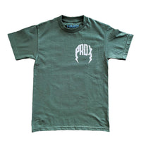 "NATURAL" LIGHTNING ARC LOGO TEE (Olive/Tan)