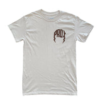 "NATURAL" LIGHTNING ARC LOGO TEE (Sand/Brown)