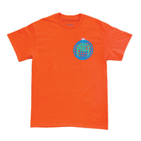 “Globe” Lightning Arc Logo Tee - Orange
