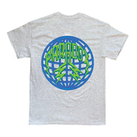 “Globe” Lightning Arc Logo Tee - Gray