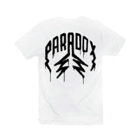 "SPRAY PAINT" LIGHTNING ARC LOGO TEE (WHITE)