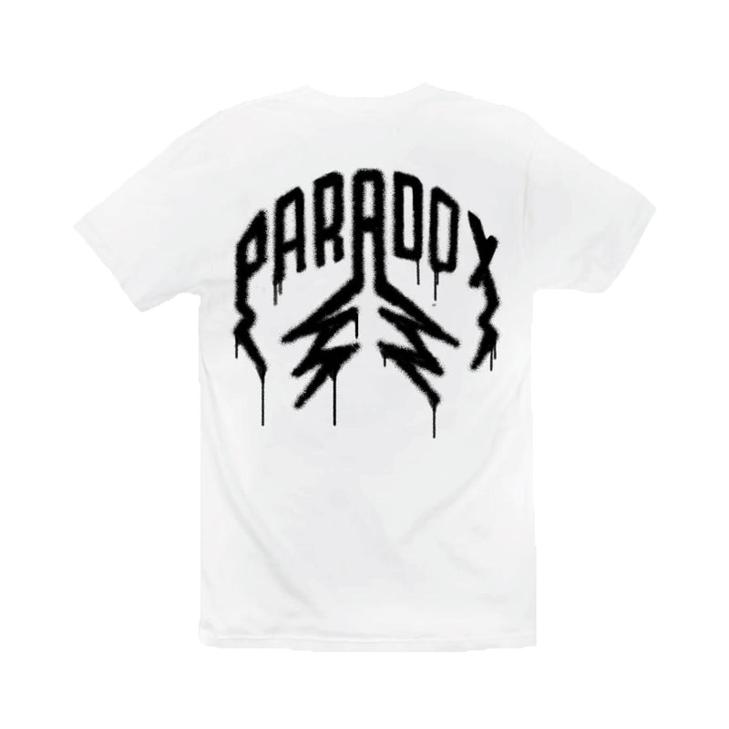 "SPRAY PAINT" LIGHTNING ARC LOGO TEE (WHITE)