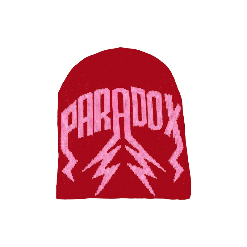 LIGHTNING ARC LOGO BEANIE - (RED/PINK)