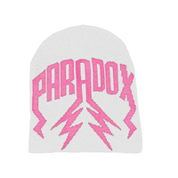 LIGHTNING ARC LOGO BEANIE - (WHITE/PINK)
