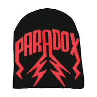 LIGHTNING ARC LOGO BEANIE - (BLACK/RED)