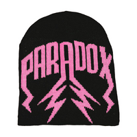 LIGHTNING ARC LOGO BEANIE - (BLACK/PINK)