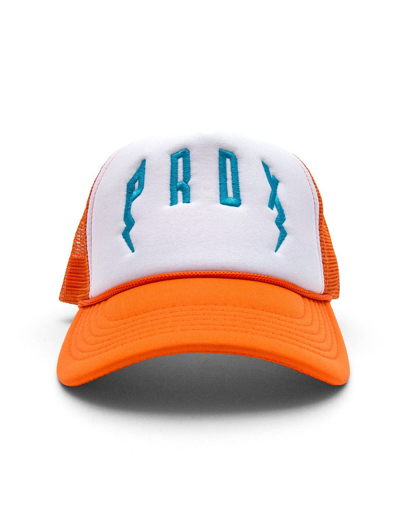 PRDX Trucker Hat (Orange/ White/ Teal)