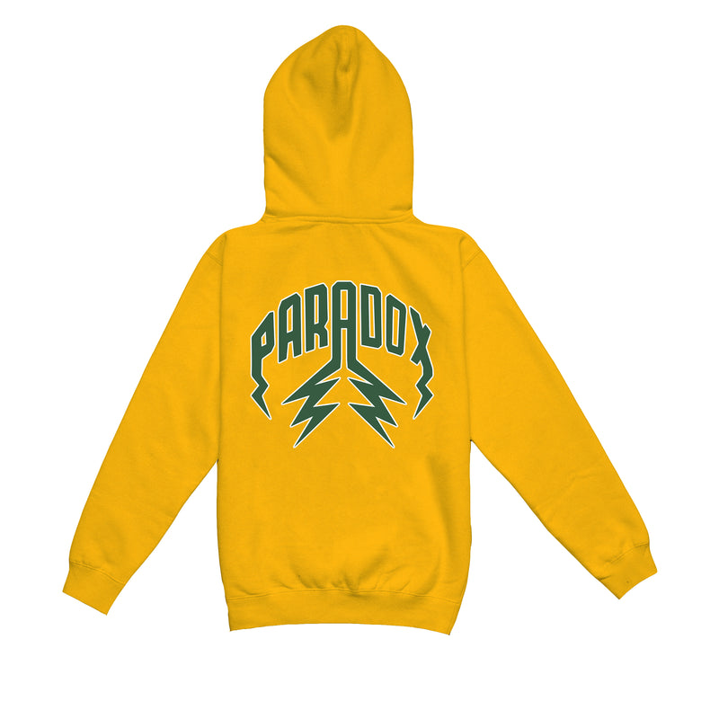 "BRAZIL" LIGHTNING ARC LOGO HOODIE (YELLOW GOLD)