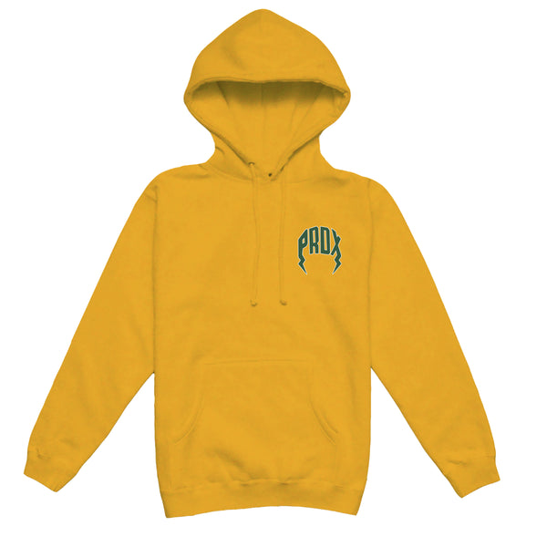 "BRAZIL" LIGHTNING ARC LOGO HOODIE (YELLOW GOLD)